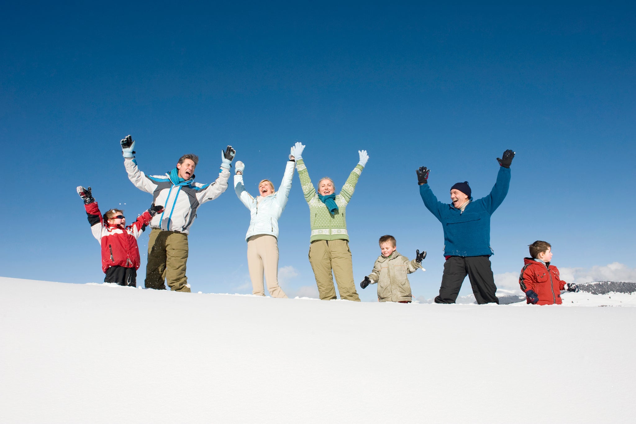 ⁠Familie Wintersport